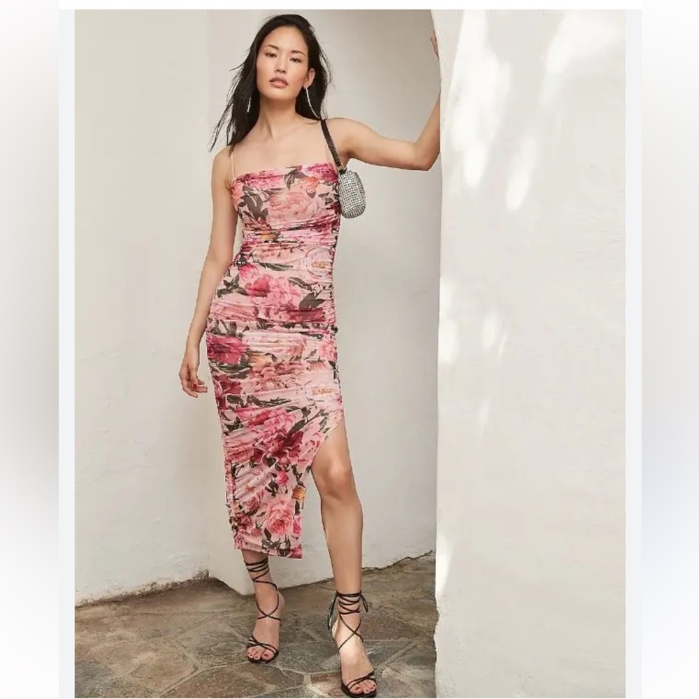Express Floral Body Contour Dress